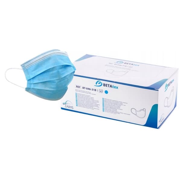 ZARYS Medicinska masker med elastiska band BETAtex - 50 stycken