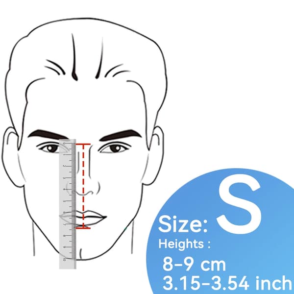 BMC CPAP Helmask, Slim Pannstöd, Lätt Syrgasinmatning,S
