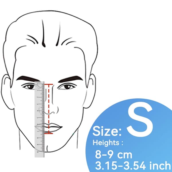 BMC CPAP Helmask, Slim Pannstöd, Lätt Syrgasinmatning,S
