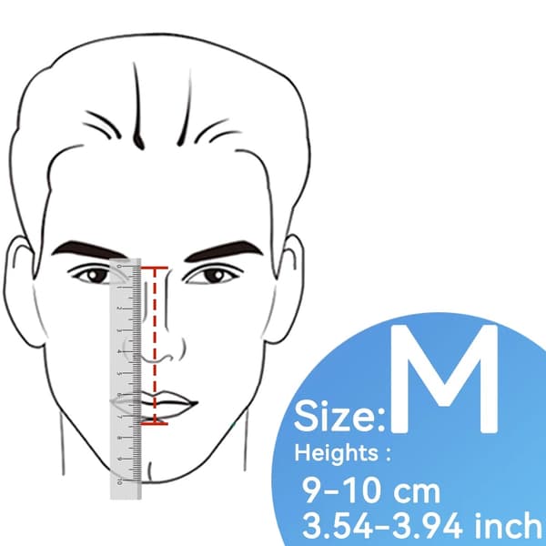 BMC CPAP Helmask, Slim Pannstöd, Lätt Syrgasinmatning,M