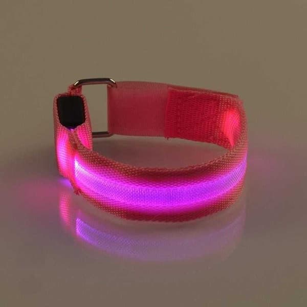 2-PACK Reflex Armband LED / Reflexband Uppladdningsbar
