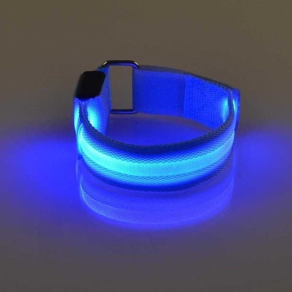 2-PACK Reflex Armband LED / Reflexband Uppladdningsbar