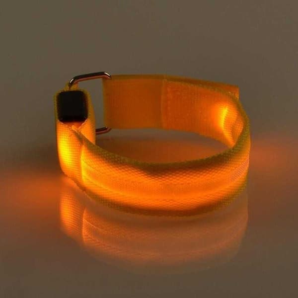 2-PACK Reflex Armband LED / Reflexband Uppladdningsbar