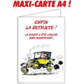 Miniatyrbild 1 av 2: Afie Glmx-2030 Large Gaston Lagaffe pensionskort - Maxi Giant A4-storlek med kuvert - Bil - 3700676605413