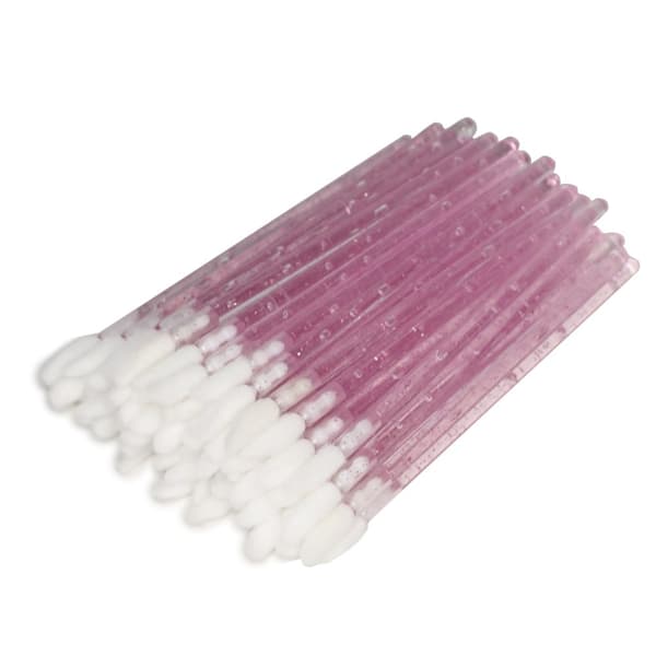 NAIL4U Velvet -huulikiillon applikaattorit - poskipuna ja glitter - 50 kpl