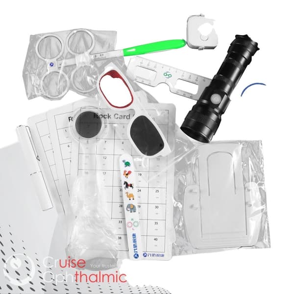 Vision Diagnostik Kit, 11 Nödvändiga Verktyg, CE Certifierad, Inkluderar Värd 4 Punktlampa