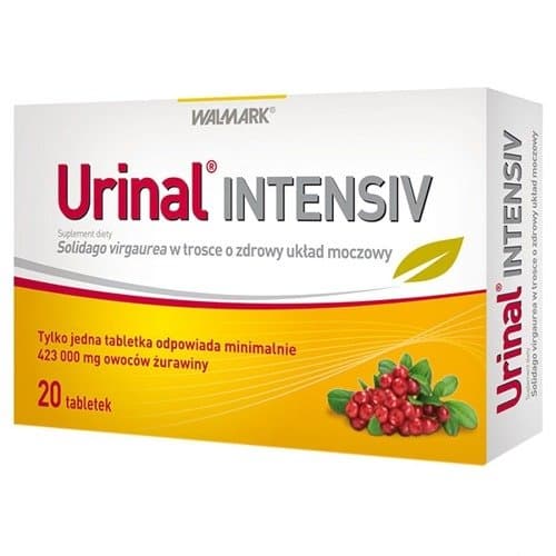 Urinal Intensiv støtter urinvejene 20 tabletter.