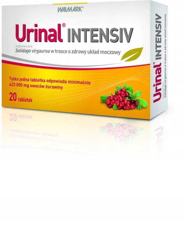 Urinal Intensiv støtter urinvejene 20 tabletter.