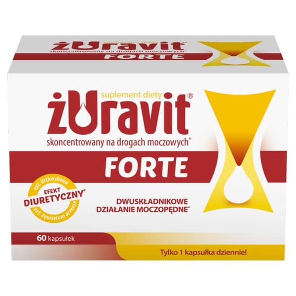 Żuravit Forte 60 kapsler Sundt urinvejssystem
