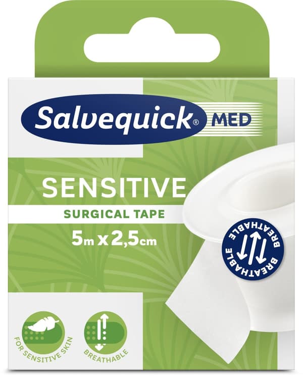 Plåster SALVEQUICK kirurgtape 5m 6st