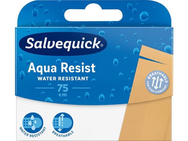 Plåster SALVEQUICK Aqua resist 75cm 12st