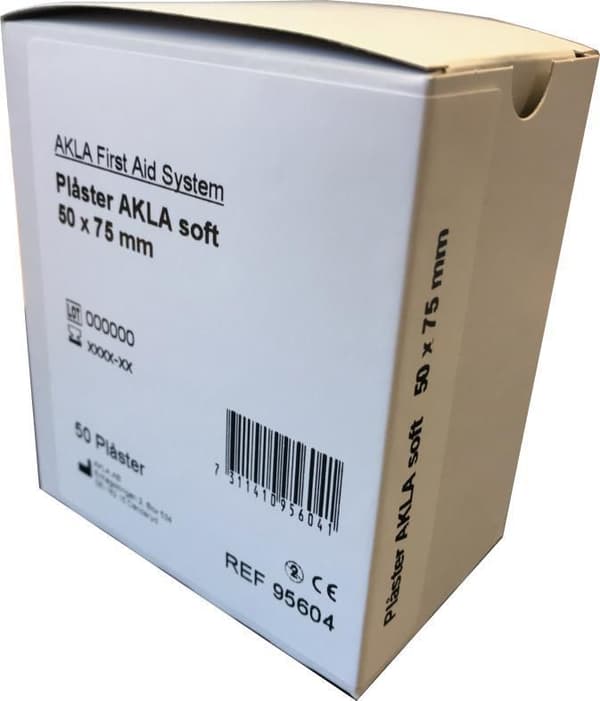 Plåster AKLA Soft NW 53x72mm 50/fp