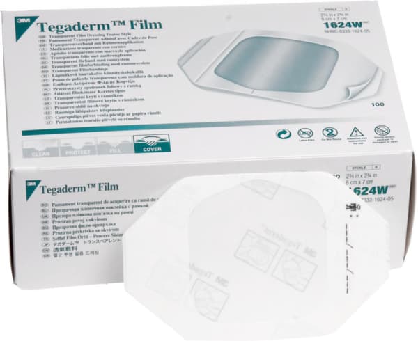 Tegaderm 1624W 6x7cm 100/fp