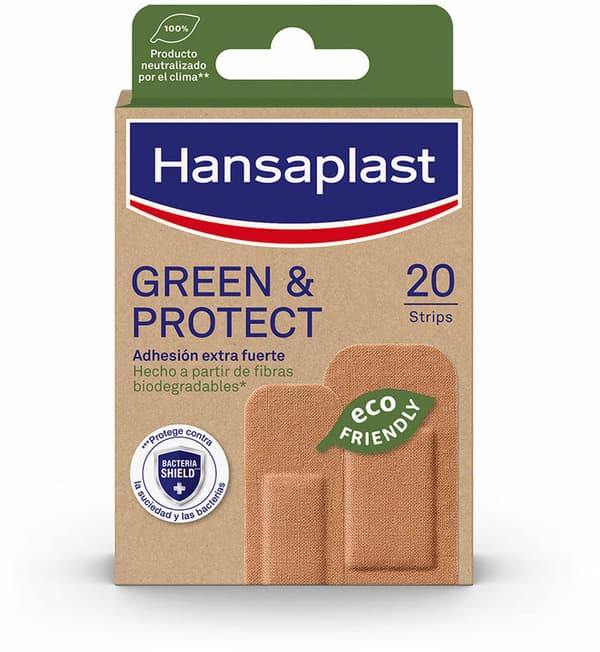 Plasters Hansaplast Green & Protect 20 Units