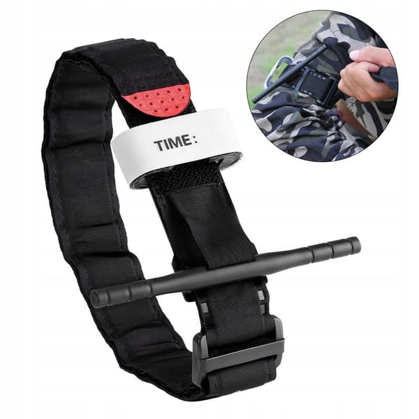 TAKTISK TÄVLING MILITÄR TRYCKBAND 75CM XL TIDSSTARK KARDBORRE NYLON KATTER