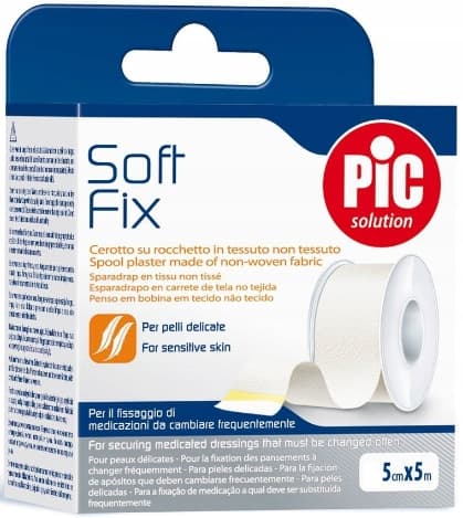 PIC SoftFix non-woven plaster på rulle 5 cm x 5 m