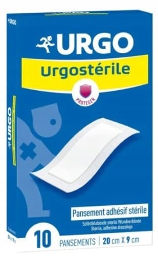 URGO Urgosteril 10 cm x 20 cm 10 stycken