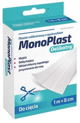 MonoPlast plaster med non-woven forbinding 1m x 8cm