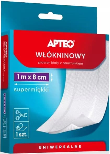 APTEO Non-woven plaster med forbinding 1 mx 8 cm 1 stk.