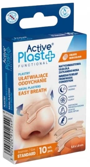 ActivePlast anti-snorkenplaster for lettere vejrtrækning 10 plastre