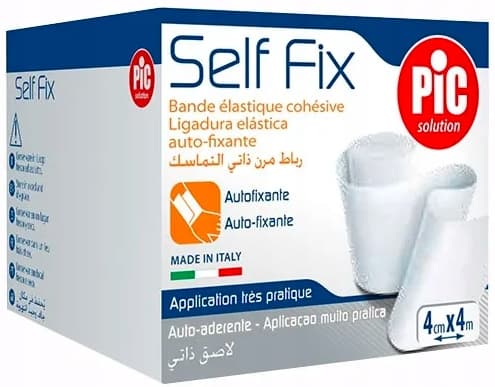 PIC Self Fix elastisk selvklæbende bandage 4 cm x 4 m