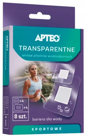 TRANSPARENT sæt vandtætte plastre 8 stk.