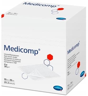 HARTMANN MEDICOMP kompress steril 10x10cm 50 stk.