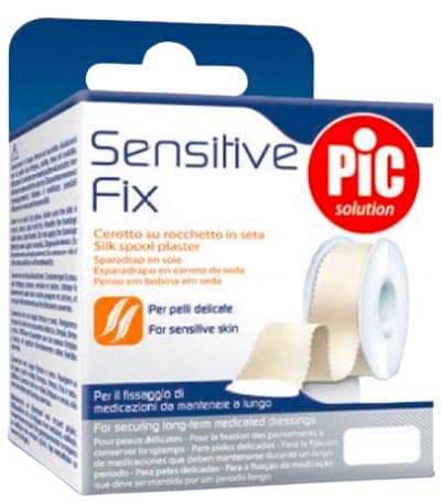 PIC Sensitive Fix delikat sidenplåster 2,5x2,5 cm på rulle 1 styck