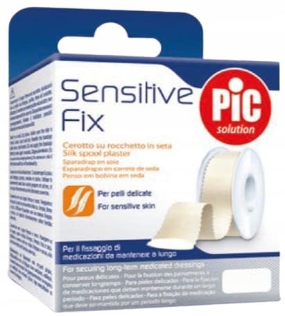 PIC Sensitive Fix delikat sidenplåster 2,5x2,5 cm på rulle 1 styck
