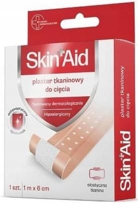 SKIN AID hypoallergent skärplåster för tyg Paso-Trading 1m x 6cm