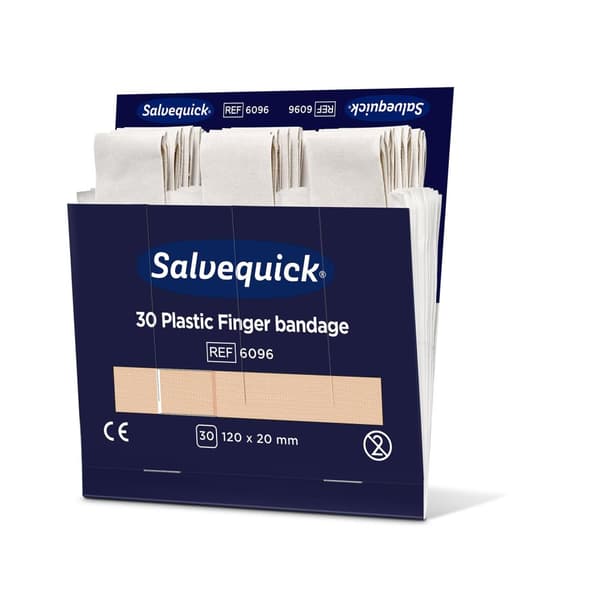 Plåster SALVEQUICK refill lång 30/fp 6st