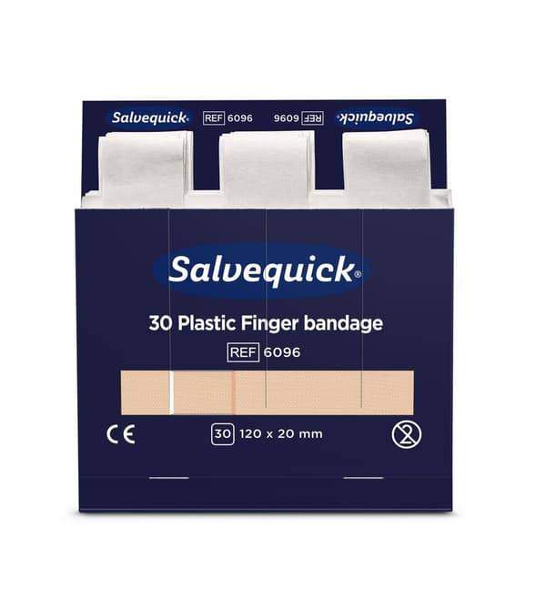Plåster SALVEQUICK refill lång 30/fp 6st