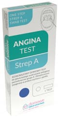Pikkukuva 1 / 4: Angina-testi Strep A -testi streptokokkien havaitsemiseksi kurkussa 1 kpl.