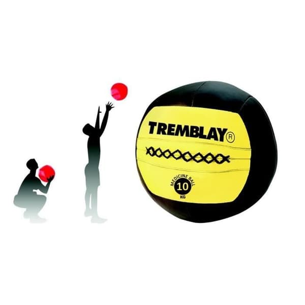 Medicinboll Tremblay CT - svart/gul - 10 kg