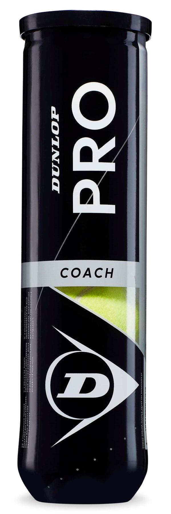 Tennis balls DUNLOP PRO COACH 4-tube ITF