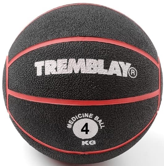 Weight ball TREMBLAY Medicine Ball 4kg D23cm Red for throwing
