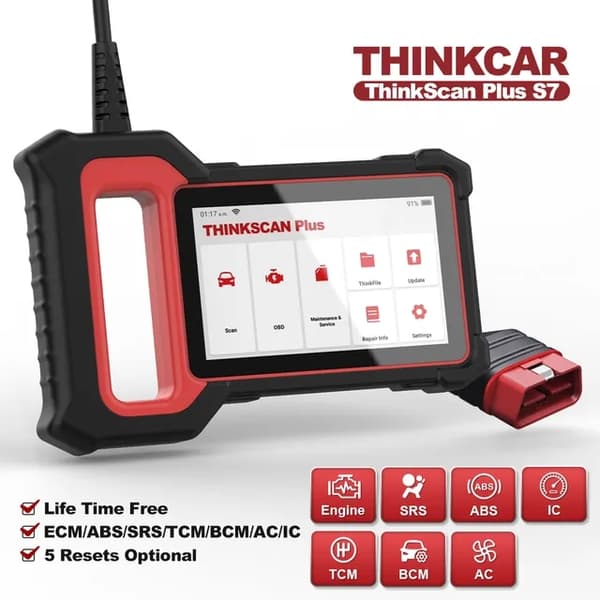 OBD2 Scanner, Bilkontrolværktøjer, Auto Diagnoseværktøj, Tænkerkan plus S7