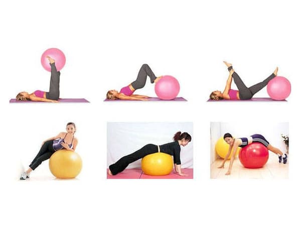 Gymnastikkball / Pilatesball med Pumpe - 65 cm