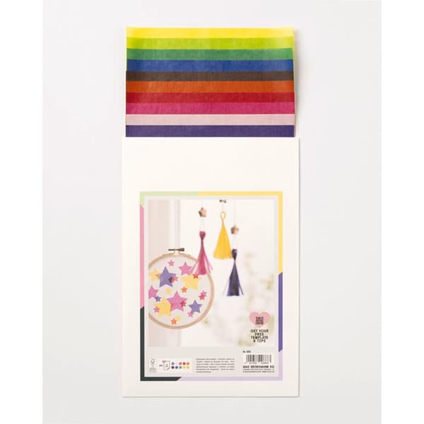 Transparent fönsterplast 10 färger 20x30cm
