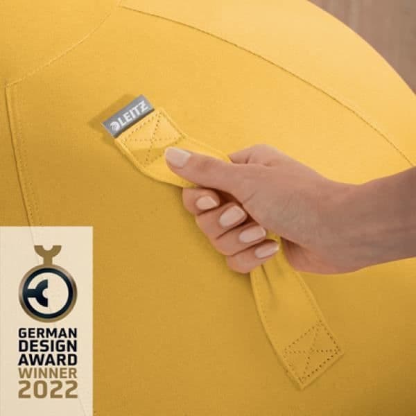 Ergonomisk sittboll - 65 cm - Gul - Leitz Ergo