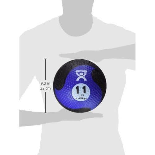 Cando Blue Rubber Medicine Ball 4,95 kg - 3B SCIENTIFIC - Fitness - Mixed - Vuxen