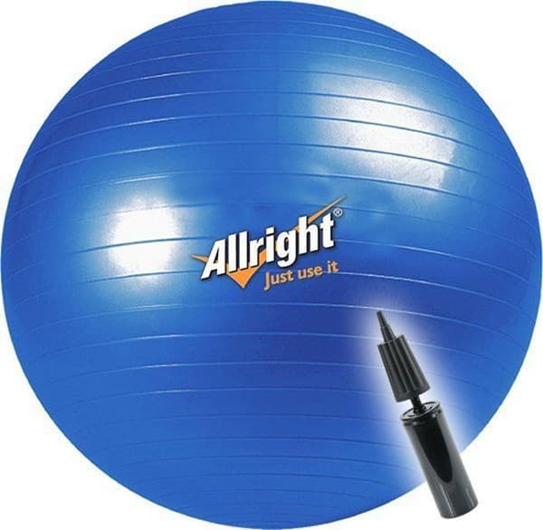 Medicinsk boll - träningsboll Allright - FIPGDK75 - Träningsboll 75 cm blå ()