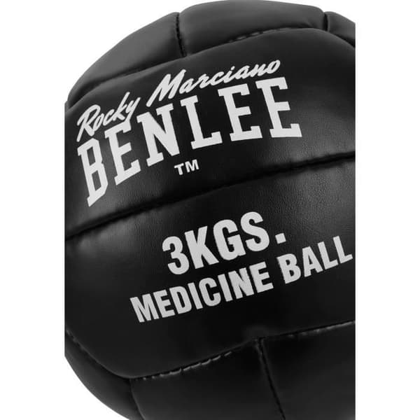 Benlee Paveley Läder Medicine Ball - Svart - 3 kg - Fitness - Vuxen - Fysiskt underhåll