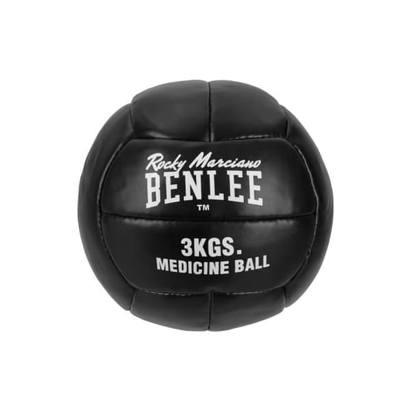 Benlee Paveley Läder Medicine Ball - Svart - 3 kg - Fitness - Vuxen - Fysiskt underhåll