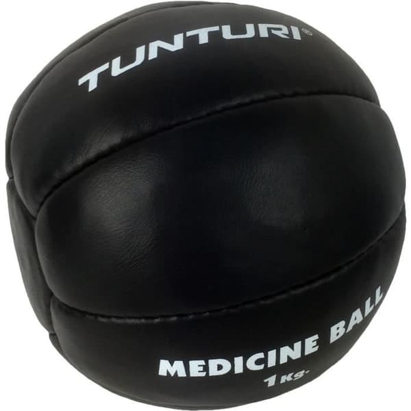 TUNTURI Medicinskula / Medicinkula / Lädermedicinskula 1kg svart