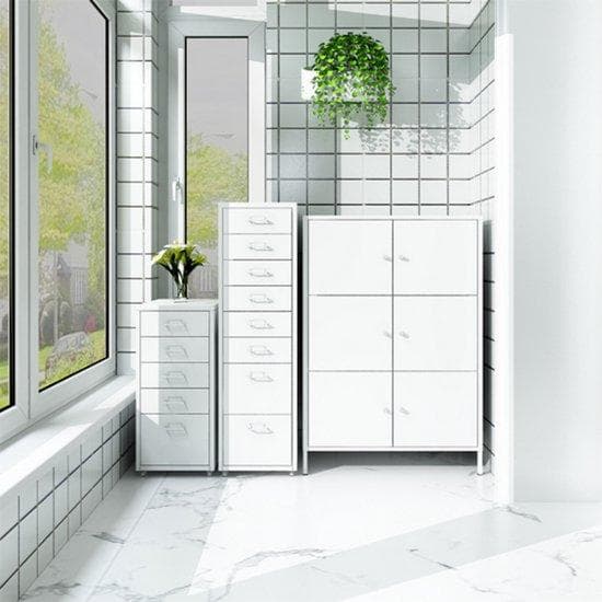 Homesse förvaringslådor - lådskål - lådskål 8 lådor - lådor vita - byrå sovrum - bröst av vit metall - lådans byrå skrivvit - lådskål - wadeblok vit -