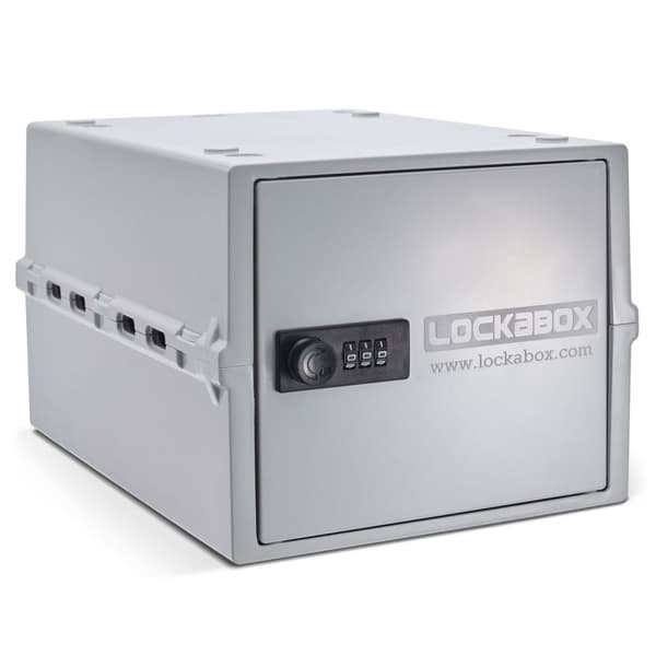 Lockabox One™ Suljettava lääkekaappi – Säilytyslaatikko numerolukolla – Valkoinen