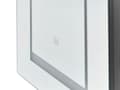 Miniatyrbild 8 av 9: Badrumsskåp med LED-belysning Svart Glas MDF 40 x 60 cm Modern design Toalett Badrum