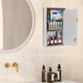 Miniatyrbild 3 av 4: Medicinskåp - XMTECH - Låsbar modell - Rostfritt stål - 50x30x12cm - Glasdörr