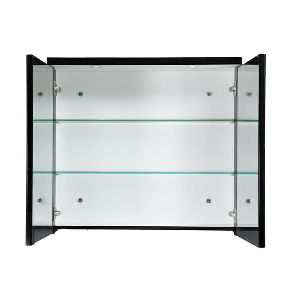 Lykke Speilskap Nordic Original 78x13x70cm, svart
